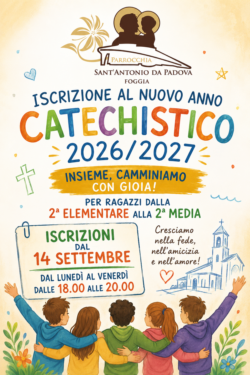 Iscrizioni catechismo anno 2026-2027